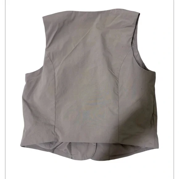 Old Navy Beige Buttoned Vest - Picture 4 of 7